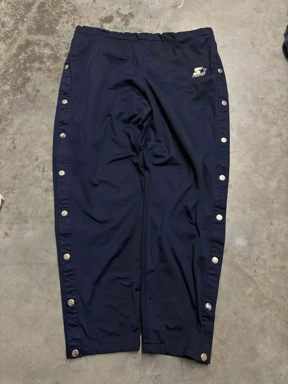 Starter Pants Mens XL Side Snap Breakaway VTG Y2K Pull On Track Tear Away